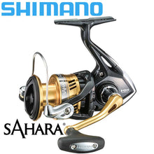Load image into Gallery viewer, SHIMANO Reel SAHARA Spinning Fishing Reel 4+1BB 5.0:1/6.2:1 Ratio Metal Spool 9-11KG Power HGN Gearing Saltewater Fishing Reels