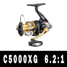 Load image into Gallery viewer, SHIMANO Reel SAHARA Spinning Fishing Reel 4+1BB 5.0:1/6.2:1 Ratio Metal Spool 9-11KG Power HGN Gearing Saltewater Fishing Reels
